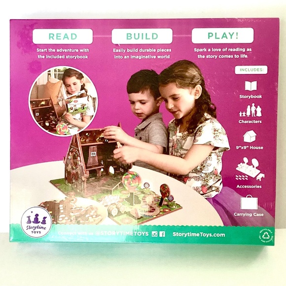 Storytime Toys Book + Play Set.  Hansel & Gretel - 34 Pieces - New - Picture 2 of 7